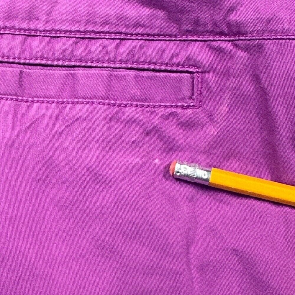Columbia Shorts Women 6 Purple 100% Cotton Chino Hiking Outdoor Gorpcore Summer - Picture 5 of 9